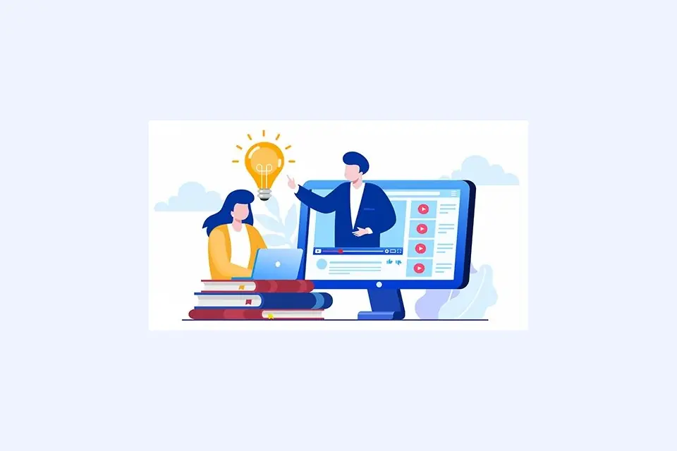 Digital learning illustration