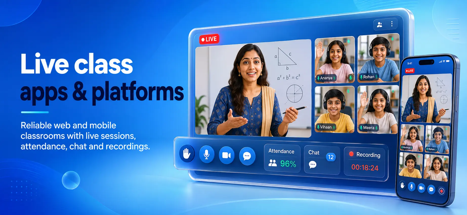 Live class apps & platforms service overview